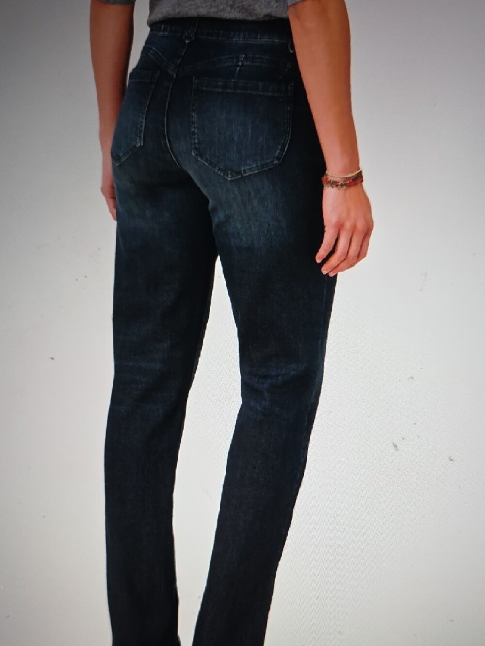 Democracy Dark Blue Straight Leg Jeans - Picture 3 of 3